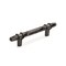 Amerock Carrione 3-3/4 in 96 mm Center-to-Center Marble Black/Black Bronze Cabinet Pull BP36648MBKBBR - alternate 1