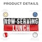 Signmission Now Serving Lunch, 48 Inch x 120 Inch, Vinyl Banner B-120-30765 - alternate 2