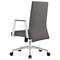 Leisuremod Aleen Office Chair in Upholstered Leather and Iron Frame with Swivel and Tilt, Grey AO19GRL - alternate 4
