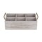 Homeroots 15" Gray And Brown Solid Wood Desk Organizer 399662 - alternate 2