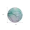 Homeroots 8' Round Green Round Abstract Washable Non Skid Indoor Outdoor Area Rug 559789 - alternate 2