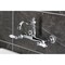 Kingston Brass Two-Handle Wall Mount Bridge Kitchen Faucet, Polished Chrome KS3251PL - alternate 2