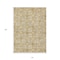 Homeroots 10' X 14' Gold Gray And Beige Floral Washable Indoor Outdoor Area Rug 595954 - alternate 3