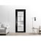 Sartodoors Solid French Door Frosted Glass Planum 2132 Black 32x84 Solid Core Modern Interior PLANUM2132ID-BLK-32 x 84-Butterfly - alternate 3