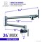 Anzzi Braccia 24" Wall Mounted Pot Filler in Polished Chrome KF-AZ258CH - alternate 2