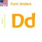 Aacc Self-Adhesive Vinyl Letter: d, Scale: 14 in. Color: Orange Font: Anders by, 8PK AACC-Anders-ld-Orange-I14x8 - alternate 1