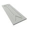 Ekena Millwork True Fit PVC San Carlos Mission Style Fixed Mount Shutters, Hailstorm Gray, 18W x 28H, PR TFP001SC18X028ST - alternate 2