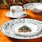 Gibson Home 20 Piece Ceramic Christmas Tree Trimming Dinnerware Set 108171.2 - alternate 4