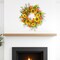 Homeroots 22" Green And Yellow Summer Sunflower Artificial Wreath 516078 - alternate 2