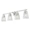 Z-Lite Andree Brushed Nickel 4 Light Vanity 1960-4V-BN - alternate 2