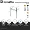 Kingston Brass Stainless Steel Console Sink Legs, Matte Black VPB34250 - alternate 2