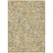 Homeroots 5' X 8' Wheat Blue And Ivory Floral Washable Indoor Outdoor Area Rug 597855 - alternate 3