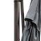 Homeroots 113in Dark Gray Polyester Rectangular Tilt Cantilever Patio Umbrella With Stand 485639 - alternate 2