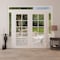 Vdomdoors Front Exterior Prehung Metal-Plastic Double Doors Clear Glass / MANUX 8100 White Silk / Office Comm MANUX8100DEXD-WS-W16+72+16xH80+14-RH-I - alternate 2