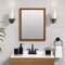 Zenna Home Bathroom Mirror 25" H X 20" W Matte Brown M2025KK - alternate 2