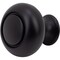 Designperfect 1-1/4 Diameter Round Cabinet Knob, Matte/Flat Black DPA-R31KBLK - alternate 3