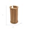 Homeroots Traditional Solid Teak Toilet Paper Rack 475853 - alternate 2