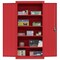 Sandusky Lee Storage Cabinet, 72 in H, 36 in W, 18 in D, Recessed, Keyed, Red, 4 Shelves EA4R361872-01 - alternate 2