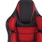 Homeroots Black Red and Black Adjustable Swivel Metal Rolling Gaming Chair 533920 - alternate 3