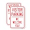 Signmission Reserved Parking Sign Visitor Parking We Welcome You!, 18'' X 24'' 2 Signs, Heavy Gauge Aluminum, 2PK A-1824-2PACK-23016 - alternate 1