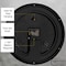 Clockswise 12-inch Non-Ticking Quartz Wall Clock with Thermometer & Hygrometer - Battery Operated QI004748.BK.12 - alternate 2