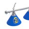 Holland Bar Stool Co South Dakota State 3 Shade Billiard Light, Chrome Fixture BL3CHSDakSt - alternate 3