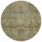 Homeroots 8' Taupe And Gray Round Damask Washable Indoor Outdoor Area Rug 603337 - alternate 3