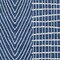 Homeroots 9' X 12' Navy Blue And Ivory Geometric Washable Indoor Outdoor Area Rug 596954 - alternate 2
