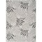 Homeroots 6' X 9' Gray Black And Ivory Palm Leaf Indoor Outdoor Area Rug 550187 - alternate 2