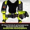 Fall Safe Safety Harness, Aluminum, 2XL, Black/Green FS242ICD-2XL - alternate 2