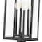 Z-Lite Nova 4 Light Outdoor Post Mount Fixture, Black/Clear, 10.5 In W x 27.5 In H 5018PHBR-BK - alternate 2