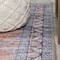 Jonathan Y Wincer Chenille Cottage Medallion Non-Slip Machine-Washable Orange/Gray 5 ft. x 8 ft. Area Rug WSH202B-5 - alternate 3