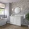 James Martin Vanities Bristol 48" Single Vanity, Bright White, w/ 3 CM Siberian Silestone Top 157-V48-BW-3SFR - alternate 3