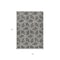 Homeroots 5' X 8' Charcoal And Gold Geometric Washable Indoor Outdoor Area Rug 613483 - alternate 2
