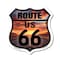 Signmission Route Us 66 Sunset, 6 Inch X 6 Inch, Plastic Sign SHI-P-6-482 - alternate 1