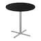 Correll Round Cafe Table, 30 in W, 30 in L, 42 in H, Particleboard Top, Black Granite SXB30R-07-98-09 - alternate 1