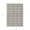 Homeroots 9' X 12' Gray Ivory And Brown Geometric Washable Indoor Outdoor Area Rug 599632 - alternate 2