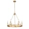 Z-Lite Barclay 6 Light Chandelier, Rubbed Brass, 25 In W x 24.25 In H 482R-6RB - alternate 1