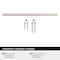 Amerock Cityscape 6-5/16 inch (160mm) Center-to-Center Satin Nickel Cabinet Pull, 25PK 25VMP37133G10 - alternate 2