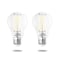 Bulbrite Solana 60-Watt Equivalent 90 CRI A19 Smart WIFI Connected LED Edison Filament Light Bulb, 2PK 861706 - alternate 1