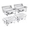 Vevor 8 Qt 4 Pack Rectangle Chafing Dish Buffet Set Full Size Pan Stainless Steel, 4PK HZ-433 - alternate 1