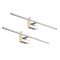 Jonathan Y Makena 28" Modern Minimalist Dimmable Integrated LED Metal Wall Sconce, Chrome, 2PK JYL7022A-SET2 - alternate 1