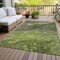 Homeroots 3' X 5' Olive Green And Lime Green Abstract Washable Indoor Outdoor Area Rug 577829 - alternate 4