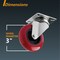 Powertec 3'' Swivel Caster Wheels with 640 lbs Loads, Heavy Duty Plate Casters, PU Castor Wheels, 4PK 17206N - alternate 2