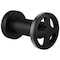 Brizo Litze Sensori Volume Control Trim With Wheel Handle Matte Black/Luxe Steel T66635-BLSL - alternate 1