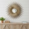 Homeroots 28" Gold Sunburst Iron Framed Accent Mirror 485085 - alternate 2