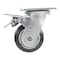 Vestil Rubber Swivel With Total Brake Caster 4 In. Diameter x 2 In. Width 551 lb Black/Gray CST-VE-4X2MRA-SWTB - alternate 3