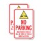 Signmission Unauthorized Vehicles Towed at Owner Expense with Graph, 18'' X 24'', Heavy Gauge Aluminum, 2PK A-1824-2PACK-22775 - alternate 1