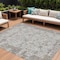 Homeroots 8' X 10' Taupe And Ivory Patchwork Washable Indoor Outdoor Area Rug 631440 - alternate 1