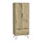 Homeroots 74" Oak Wood Two Door Single Drawer Combo Dresser 478242 - alternate 2